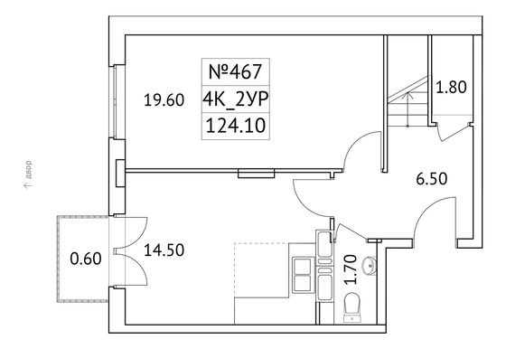 124,1 м², 4-комн. квартира, 10/11 этаж