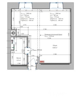 Продажа 1-комнатной квартиры 37 м², 3/8 этаж