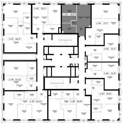 Продажа 1-комнатной квартиры 39,8 м², 10/36 этаж