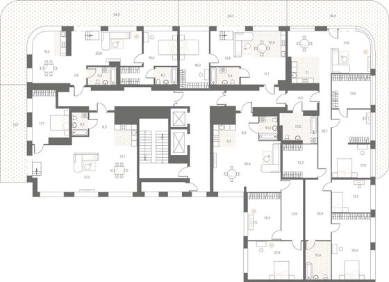 Продажа квартиры со свободной планировкой 104,7 м², 9/10 этаж