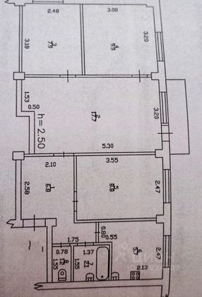 Продажа 4-комнатной квартиры 60 м², 2/5 этаж