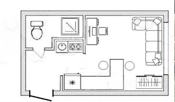 Продажа квартиры-студии 18 м², 5/5 этаж