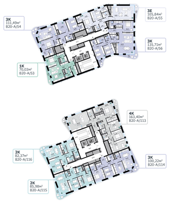 Продажа 2-комнатной квартиры 82,4 м², 11/13 этаж