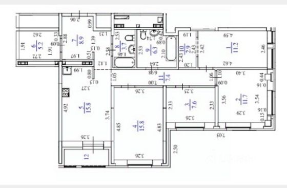 Продажа 4-комнатной квартиры 98,8 м², 6/25 этаж