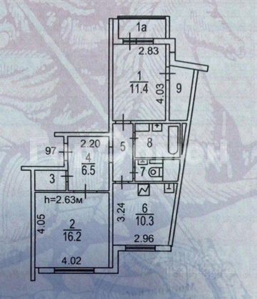 Продажа 2-комнатной квартиры 59,5 м², 9/14 этаж