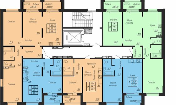 Продажа 2-комнатной квартиры 41,5 м², 9/17 этаж