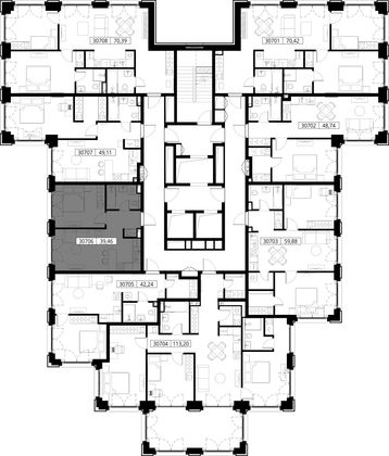 Продажа 1-комнатной квартиры 39,5 м², 7/15 этаж