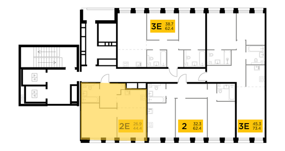 Продажа 2-комнатной квартиры 44,4 м², 4/10 этаж