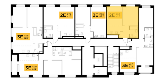 Продажа 2-комнатной квартиры 41,6 м², 7/17 этаж