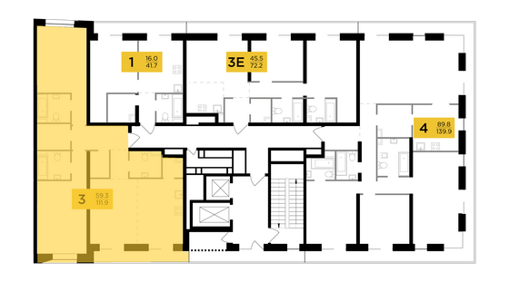 Продажа 3-комнатной квартиры 111,9 м², 14/14 этаж