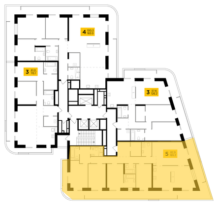 Продажа многокомнатной квартиры 185,2 м², 16/19 этаж