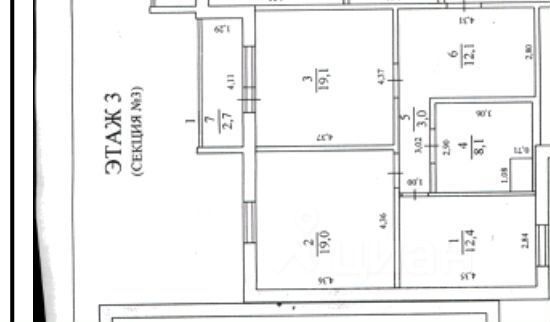 Продажа 2-комнатной квартиры 74 м², 3/16 этаж