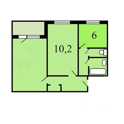 Продажа 1 комнаты, 27,3 м², 2/9 этаж