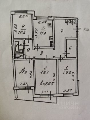 Продажа 4-комнатной квартиры 102,8 м², 8/9 этаж