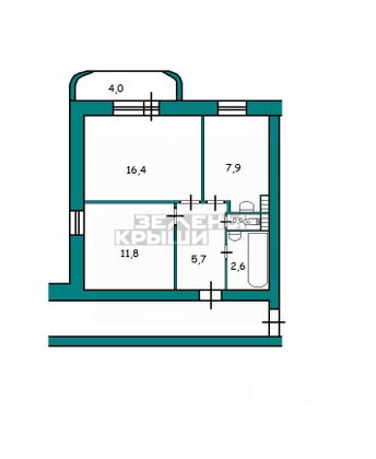 Продажа 2-комнатной квартиры 45,3 м², 11/15 этаж