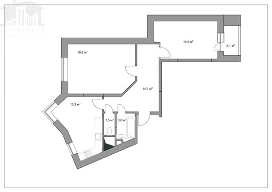 Продажа 2-комнатной квартиры 70,3 м², 8/17 этаж