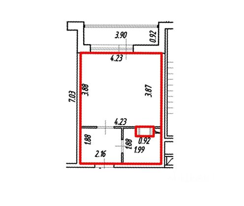 Продажа квартиры-студии 23,8 м², 13/16 этаж