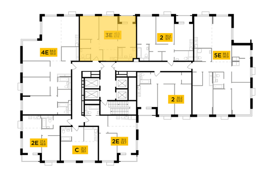 Продажа 3-комнатной квартиры 67,6 м², 25/27 этаж