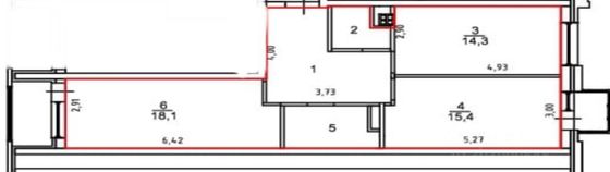 Продажа 2-комнатной квартиры 67 м², 3/23 этаж