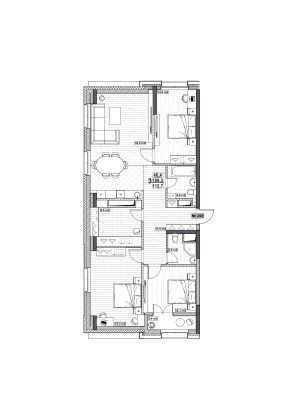 Продажа 3-комнатной квартиры 112,7 м², 21/24 этаж