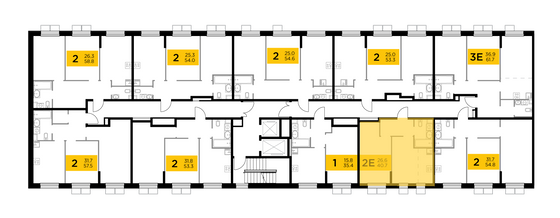 Продажа 2-комнатной квартиры 40,7 м², 2/14 этаж