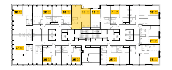 Продажа 2-комнатной квартиры 47,6 м², 20/32 этаж