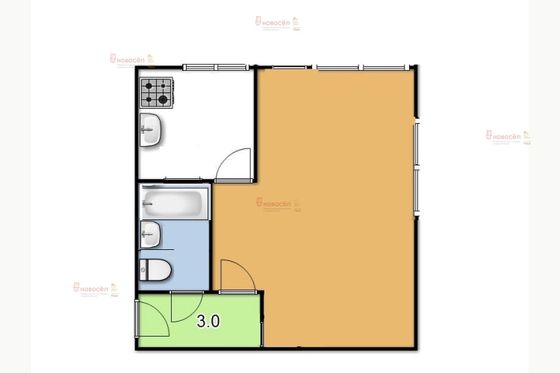 Продажа 1-комнатной квартиры 32 м², 4/4 этаж