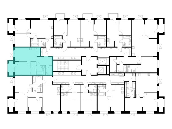 Продажа 1-комнатной квартиры 45,7 м², 10/10 этаж