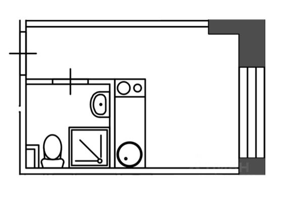 Продажа квартиры-студии 10,6 м², 2/5 этаж