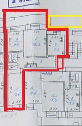 Продажа 3-комнатной квартиры 61,8 м², 2/9 этаж