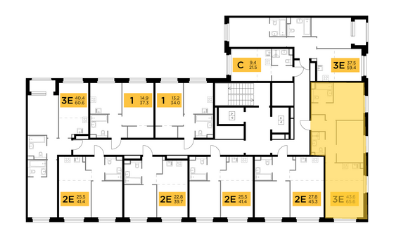 Продажа 3-комнатной квартиры 65,6 м², 9/23 этаж