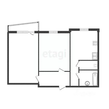 Продажа 2-комнатной квартиры 42,9 м², 5/9 этаж