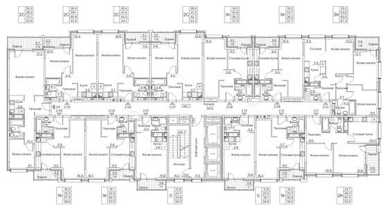 Продажа 1-комнатной квартиры 38,2 м², 5/23 этаж