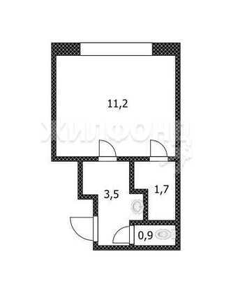 Продажа 1-комнатной квартиры 17,3 м², 2/5 этаж