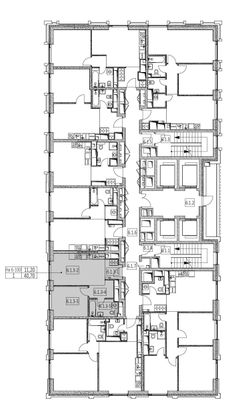 Продажа 1-комнатной квартиры 40,9 м², 43/52 этаж