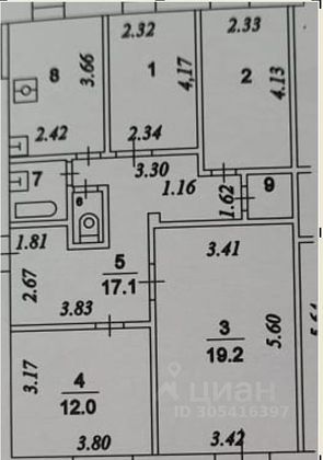 Продажа 4-комнатной квартиры 80,9 м², 3/7 этаж