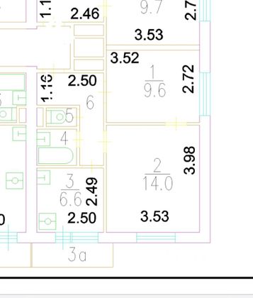 Продажа 2-комнатной квартиры 38 м², 9/12 этаж