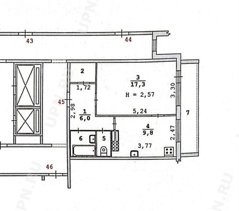 Продажа 1-комнатной квартиры 39 м², 8/16 этаж