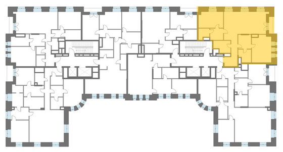 Продажа 2-комнатной квартиры 124,3 м², 3/6 этаж