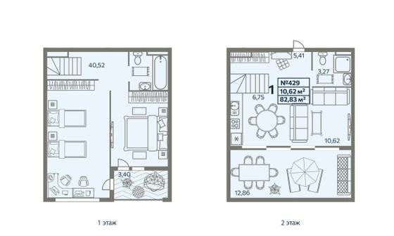 72,1 м², 1-комн. квартира, 8/8 этаж