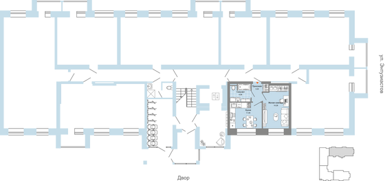 Продажа 1-комнатной квартиры 33 м², 1/6 этаж