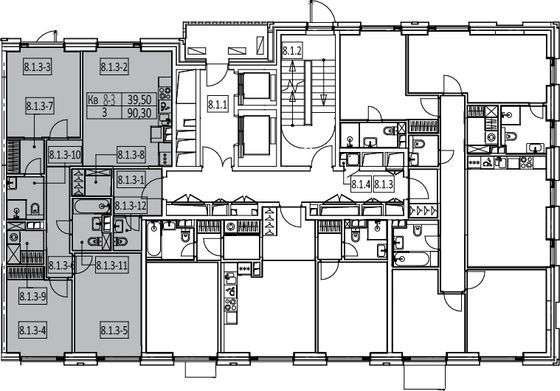 Продажа 3-комнатной квартиры 91 м², 2/20 этаж