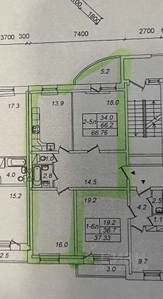 Продажа 2-комнатной квартиры 67 м², 13/18 этаж