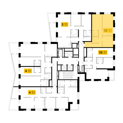 Продажа 3-комнатной квартиры 75,2 м², 10/19 этаж