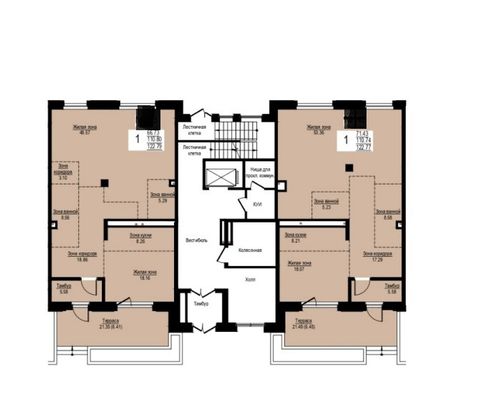 Продажа 3-комнатной квартиры 122,8 м², 1/9 этаж