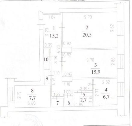 Продажа 3-комнатной квартиры 73 м², 3/3 этаж
