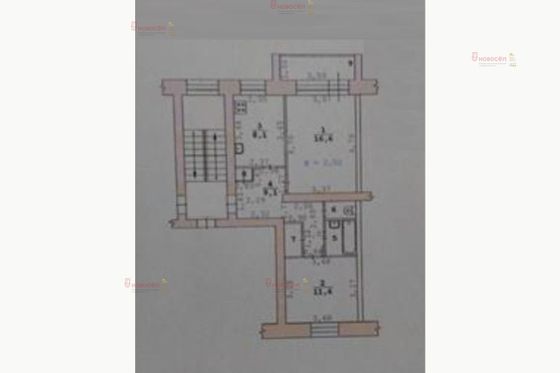 Продажа 2-комнатной квартиры 50,7 м², 5/5 этаж