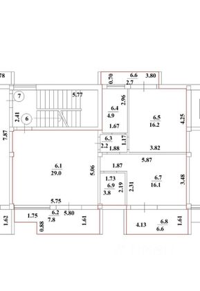 Продажа 3-комнатной квартиры 89,3 м², 2/3 этаж