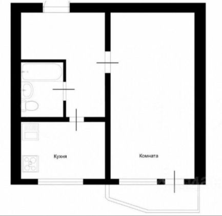 Продажа 1-комнатной квартиры 40 м², 21/22 этаж