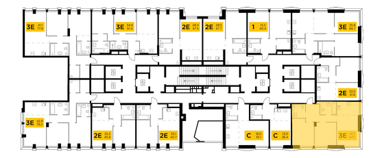 Продажа 3-комнатной квартиры 67,1 м², 6/32 этаж